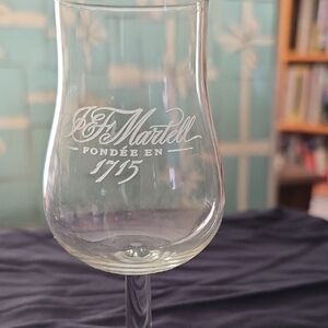 Martell Etched Glass